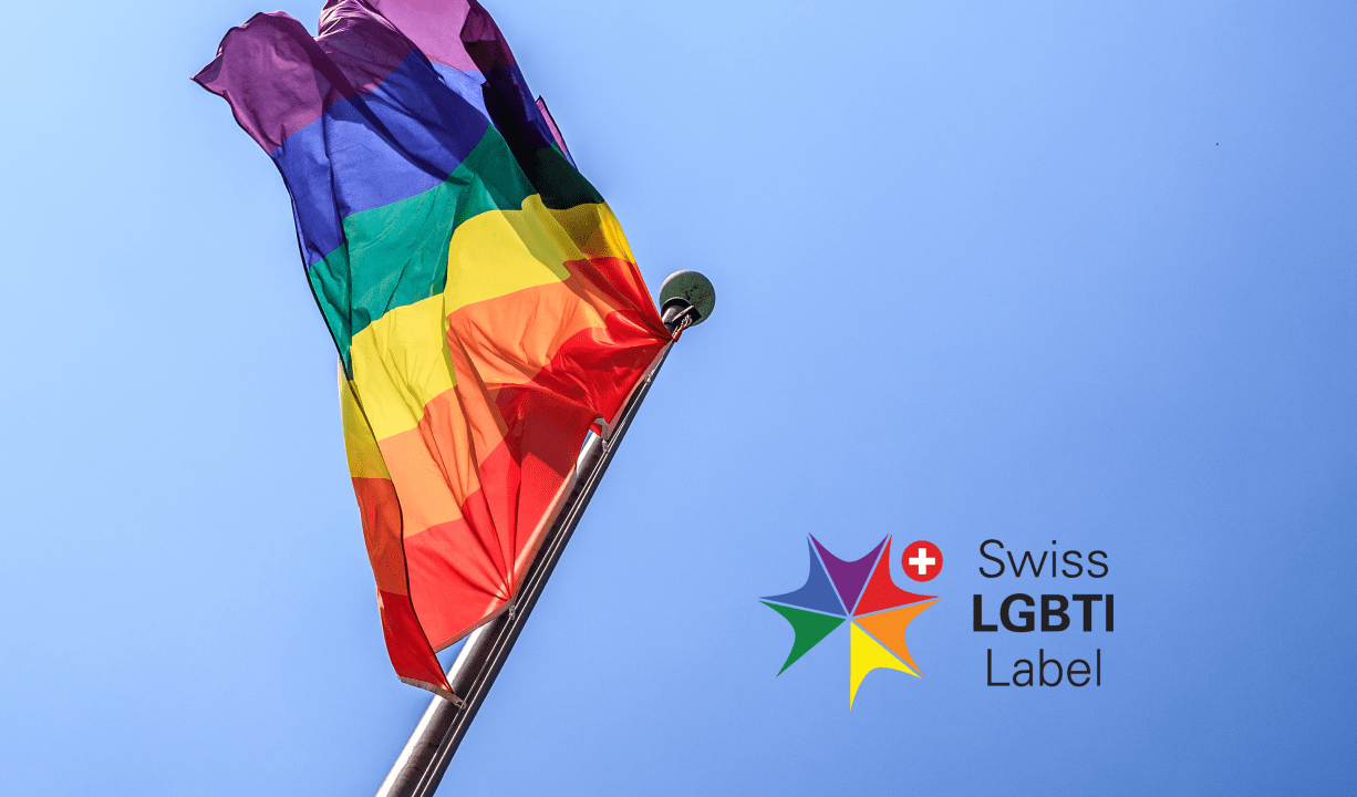 LGBTI Flag und Logo