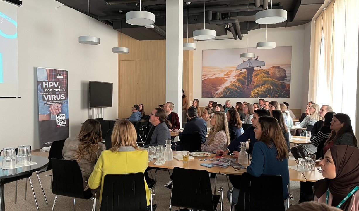MSD Mitarbeitende am Lunch & Learn über HPV