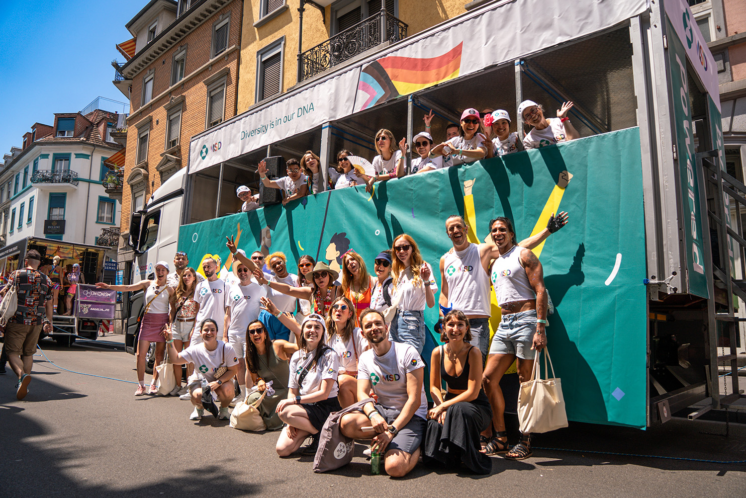 Foto: MSD- Angestellte bei der Zurich Pride 2025
