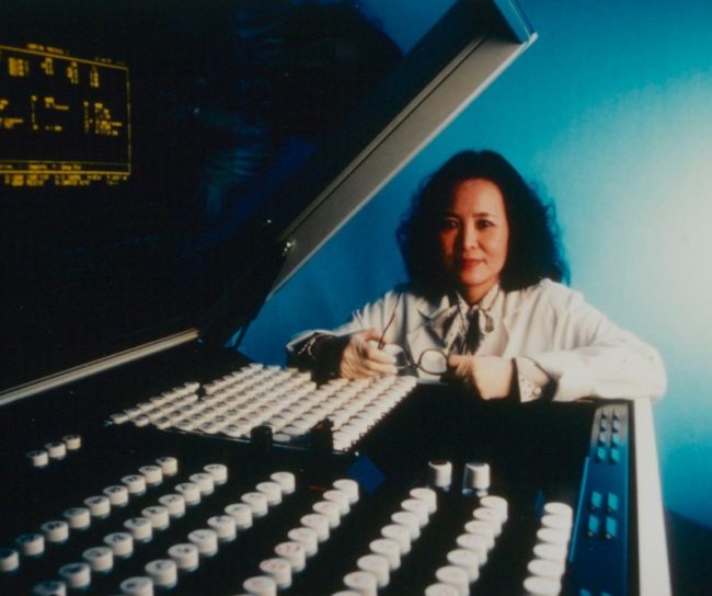 woman looking at the camera