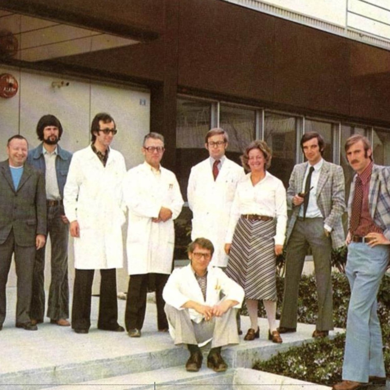 Photo: Employees Werthenstein Chemie AG (Schachen/Lucerne) in 1976 