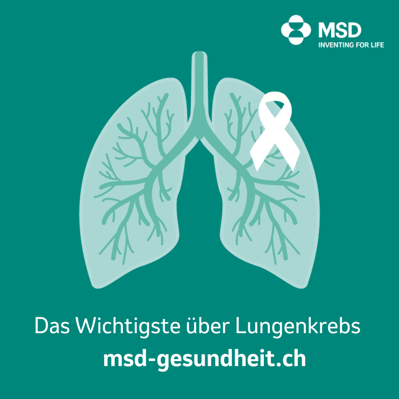 Image: lung cancer website in the MSD patient portal