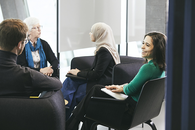 Picture: colleagues in a meeting