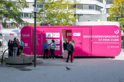 Picture: Pink Cube 2025 on the Utoplatz in Zurich
